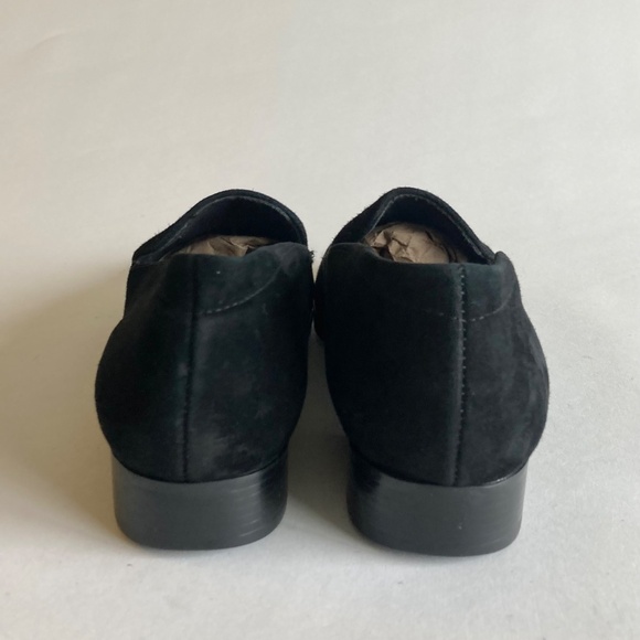 Munro Black Suede Genuine Leather Almond Toe Loafers size 8 - Picture 10 of 14